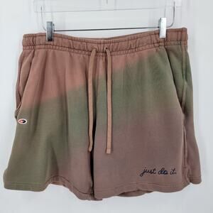 Nike Sportswear Club JDI Dyed French Terry Shorts Mens Medium Brown Green